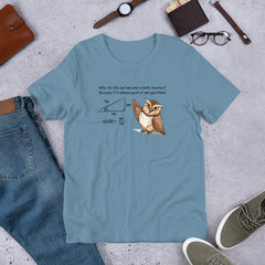 Funny Math T-shirt Owl Algorithm Unisex t-shirt gift for someone who loves math Science Math Teacher