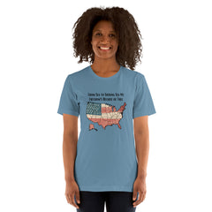 Patriotic American From Sea to Shining Sea Unisex short sleeve crew neck t-shirt