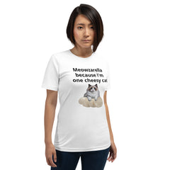 Meowzarella Cheese Funny Cat Mozzerella Unisex t-shirt