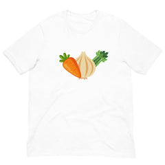 Mirepoix Carrots Onions Celery Unisex t-shirt Gift for Someone who loves to cook