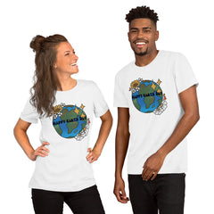 Happy Earth Day Unisex T-shirt Earth Flowers