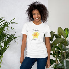 Victorian Flower Language Daffodil Chivalry Unrequited Love Unisex t-shirt