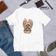 Yorkie Easter Bunny Unisex t-shirt gift for Yorkshire Terrier