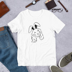 Spaniel Happy Easter Bunny Unisex t-shirt gift for Easter Spaniel Dog Lover