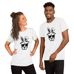 Pitbull in Sunglasses Easter Happy Easter Bunny Unisex t-shirt gift for Easter Pitbull Dog Lover