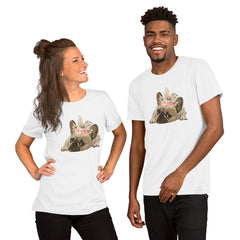 French Bulldog Happy Easter Bunny Unisex t-shirt gift for French Bulldog dog lover