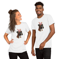 Boxer Happy Easter Bunny Unisex t-shirt gift for Boxer Dog Owner Lover