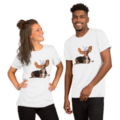 Funny Basset Hound Happy Easter Bunny Unisex t-shirt gift for Basset Hound Owner Lover