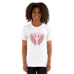 Pink Angel Wings Unisex/Women's t-shirt Baby Girl Loss Loss of Child Miscarriage