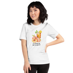 Peaches and Sweet Tea Unisex Short Sleeve Crew Neck t-shirt