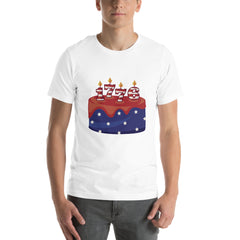 USA Flag Party like Its 1776 Short Sleeve Crew Neck Unisex t-shirt Independance Day 4th of July