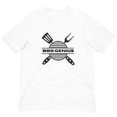 BBQ Genius Crew Neck Short Sleeve Unisex t-shirt gift for BBQ lover