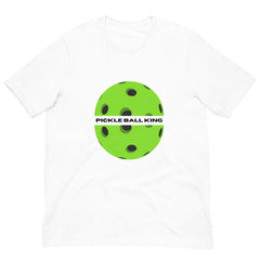 Pickleball King Short Sleeve Crew Neck Unisex t-shirt gift for pickleball player