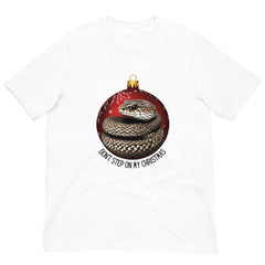 Don't Step on Christmas Snake Christmas Tee Unisex t-shirt in reg and plus