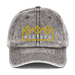 Blessed Embroidered Vintage Cotton Twill Cap baseball hat