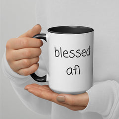 Blessed Afi Mug with Color Inside gift for afi