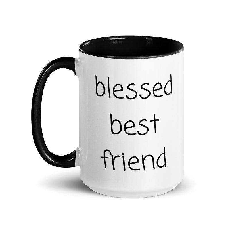 Blessed Best Friend Mug with Color Inside gift for best friend BFF