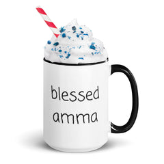 Blessed Amma Mug with Color Inside gift for amma