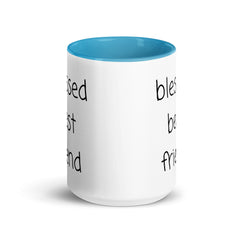 Blessed Best Friend Mug with Color Inside gift for best friend BFF