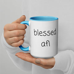 Blessed Afi Mug with Color Inside gift for afi