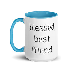 Blessed Best Friend Mug with Color Inside gift for best friend BFF