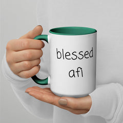 Blessed Afi Mug with Color Inside gift for afi