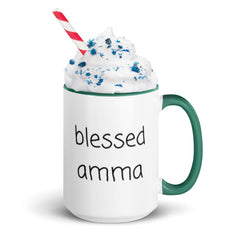 Blessed Amma Mug with Color Inside gift for amma