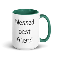 Blessed Best Friend Mug with Color Inside gift for best friend BFF