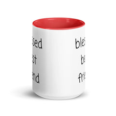 Blessed Best Friend Mug with Color Inside gift for best friend BFF