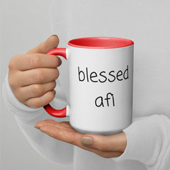 Blessed Afi Mug with Color Inside gift for afi