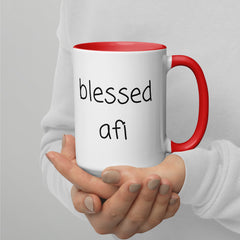 Blessed Afi Mug with Color Inside gift for afi