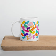 JellyBean All Over Print Ceramic White glossy mug