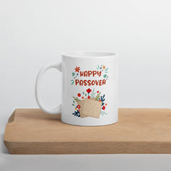 Happy Passover Ceramic White glossy mug gift for Jewish Passover