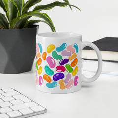 JellyBean All Over Print Ceramic White glossy mug