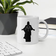 Jesus and the Cross Ceramic White glossy mug gift for Easter