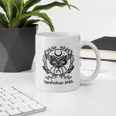 Appalachian Witch White Ceramic glossy mug