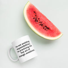 Funny Mug for Avoidance Prone Ceramic White glossy mug gift for procrastinator 2