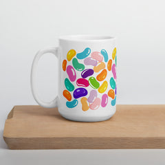 JellyBean All Over Print Ceramic White glossy mug