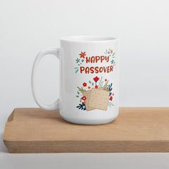 Happy Passover Ceramic White glossy mug gift for Jewish Passover