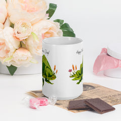 Hoppy Mother's Day Frog and Tadpole White Ceramic 15oz Mug Happy Mother's Day gift for Mothers Day