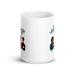 Siblings Sisters Brothers 15oz White glossy mug gift for brother sister National Siblings Day