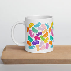 JellyBean All Over Print Ceramic White glossy mug