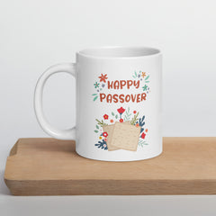 Happy Passover Ceramic White glossy mug gift for Jewish Passover