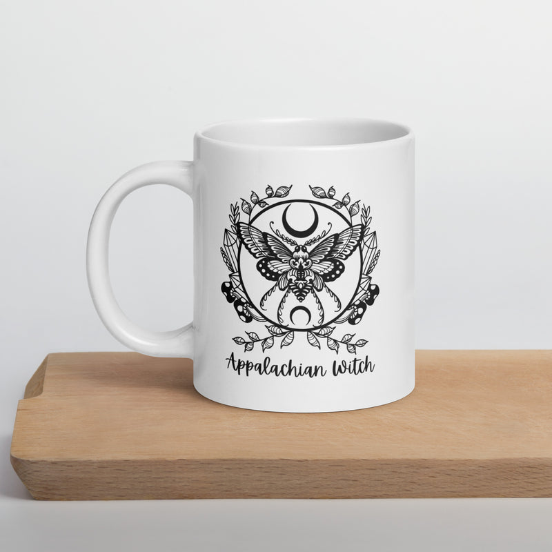 Appalachian Witch White Ceramic glossy mug