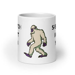 Sasquatch Bigfoot Yeren Ceramic 20oz White glossy mug