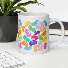 JellyBean All Over Print Ceramic White glossy mug