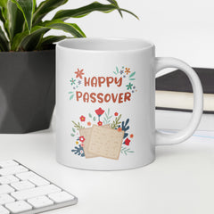 Happy Passover Ceramic White glossy mug gift for Jewish Passover