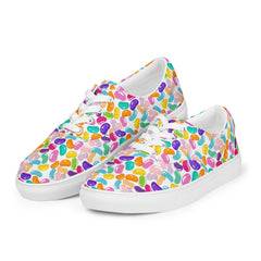 JellyBean All Over Print Women’s lace-up canvas shoes