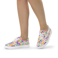 JellyBean All Over Print Women’s lace-up canvas shoes