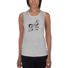 Witchy Vibes Sleeveless Scoop Neck Ladies’ Muscle Tank Top